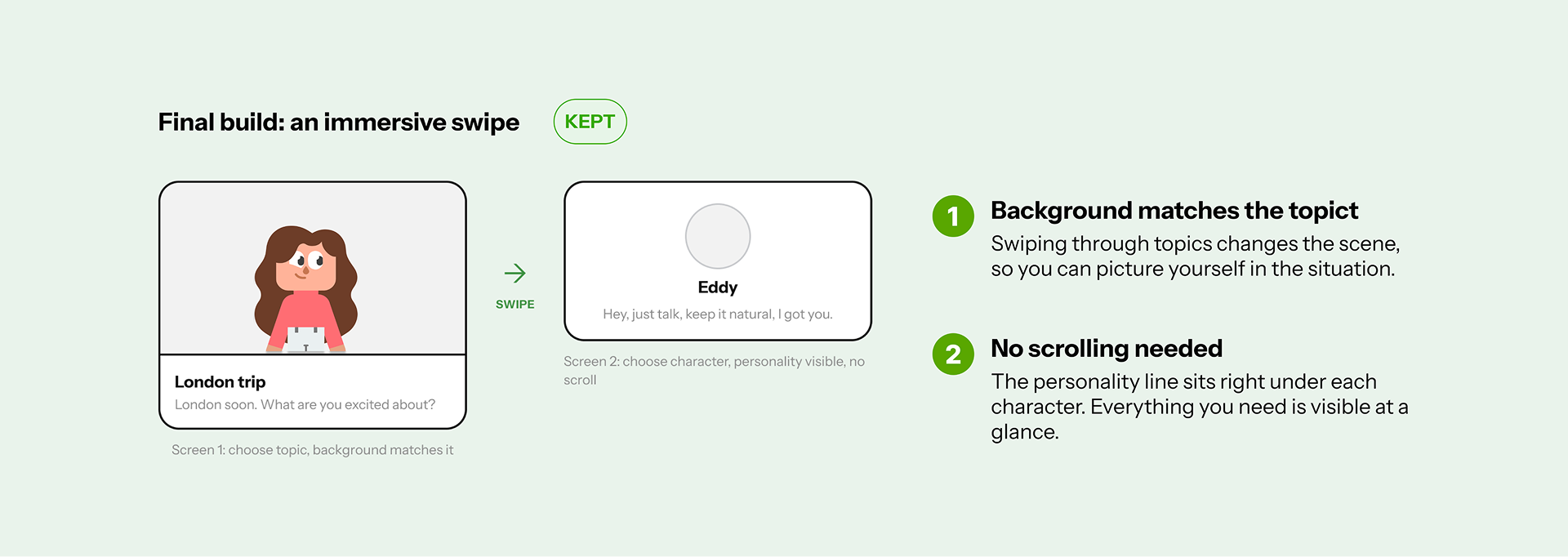Early UI/color/illustration iteration grid